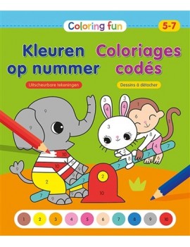 Coloriages codés, 5-7 ans : dessins à détacher. Kleuren op nummer : uitscheurbare tekeningen
