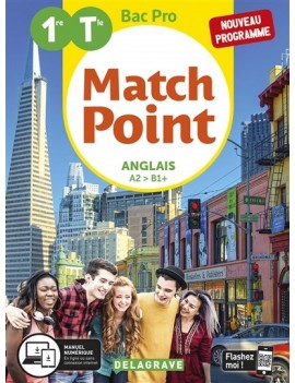 Match point, anglais A2-B1+, 1re, terminale bac pro : nouveau programme