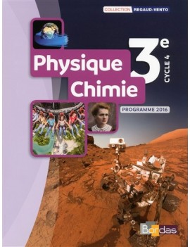 Physique chimie 3e, cycle 4 : programme 2016