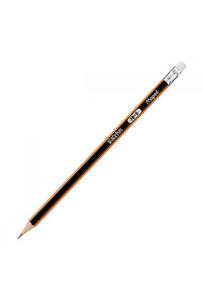Crayon à papier avec embout gomme2B