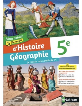 Mon cahier bi-média d'histoire géographie 5e