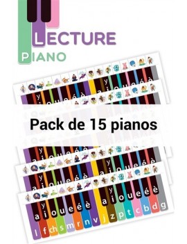 Lecture piano : pack de 15 pianos