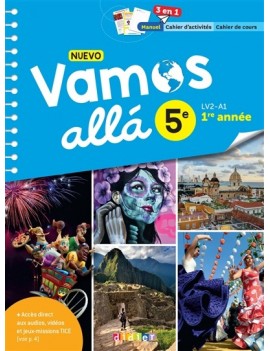 Nuevo vamos alla 5e : LV2-A1, 1re année : manuel, cahier d'activités, cahier de cours