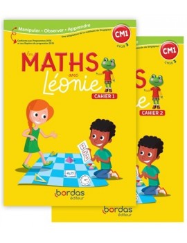 Les maths avec Léonie CM1, cycle 3 : cahiers de l'élève 1 et 2 : conforme aux programmes 2020 et aux repères de progression 2019