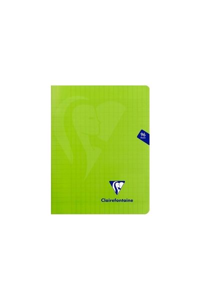 CAHIER POLYPRO 17 X 22 96 PAGES VERT Clairefontaine MIMESYS