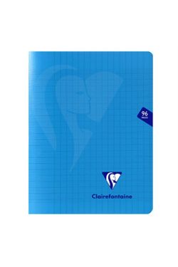 CAHIER POLYPRO 17 X 22 96 PAGES BLEU Clairefontaine MIMESYS