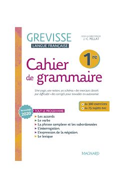 Français 1re Grevisse - Cahier de grammaire - Grand Format Edition 2022