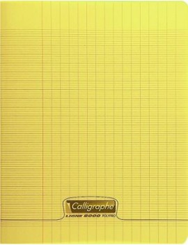 Cahier Polypro COULEUR ASSORTIS CALLIGRAPHE 24x32 140p Grands Carreaux Séyès 90g