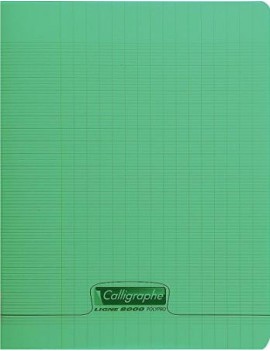 Cahier Polypro COULEUR ASSORTIS CALLIGRAPHE 24x32 140p Grands Carreaux Séyès 90g