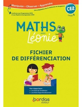 Les maths avec Léonie, CE2, cycle 2 : fichier de différenciation