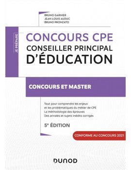 Concours CPE, conseiller principal d'éducation : concours et master