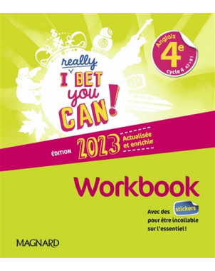 I really bet you can! anglais 4e, cycle 4, A2-B1 : workbook