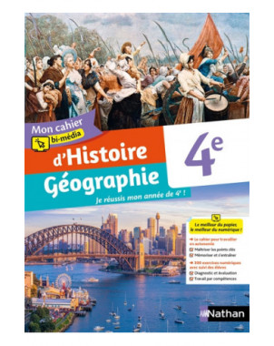 Mon cahier bi-média d'histoire géographie 4e