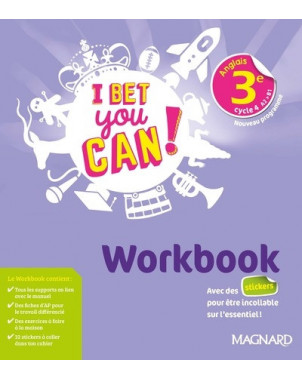 I bet you can ! anglais 3e, cycle 4, A2-B1 : workbook : nouveau programme