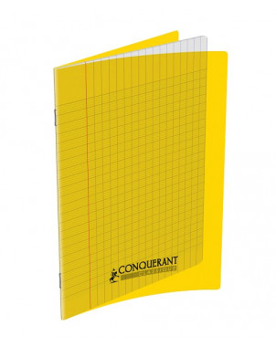 Cahier POLYPRO JAUNE, 170 x 220 mm, 96P CONQUERANT