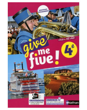 Give me five ! 4e, cycle 4, A2-A2+ : nouveaux programmes