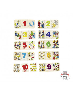 Puzzle chiffres-images Les 10 puzzles.
