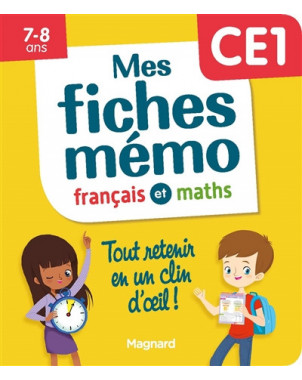 Mes fiches mémo : français et maths, CE1, 7-8 ans