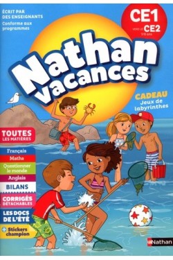 Nathan vacances, CE1 vers...
