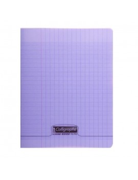 CAHIER Polypro VIOLET CALLIGRAPHE 24x32 96p SEYES