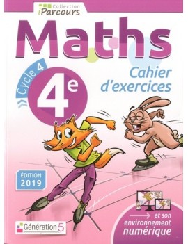 Maths 4e, cycle 4 : cahier d'exercices
