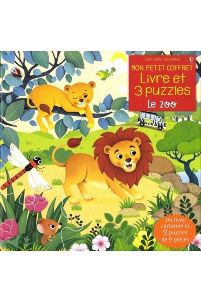 Le zoo : mon petit coffret livre et 3 puzzles