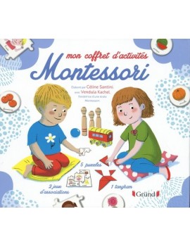 Mon coffret d'activités Montessori - Avec 1 tangram, 32 cartes, 5 puzzles