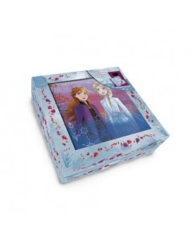 Mon coffret secret La reine des neiges II - Une jolie boîte avec miroir et un carnet d'amitié avec cadenas + 2 clefs
