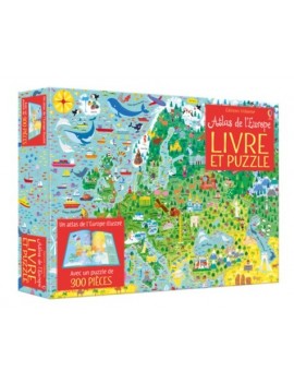 Atlas de l'Europe : livre et puzzle