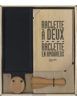 Raclette à deux, raclette en amoureux - Coffret avec 1 appareil à raclette...