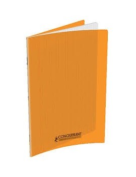 Cahier 17X22 Polypro Conquerant 192P Orange