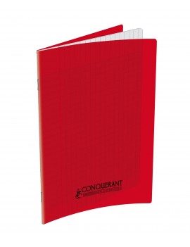CAHIER POLYPRO 17 X 22 48 PAGES rouge