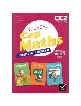 Nouveau Cap maths, CE2, cycle 2 : fichier d'entraînement + cahier de géométrie