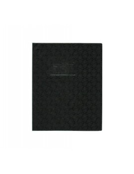 Protège-cahier - 17x22 cm - motif losange - noir