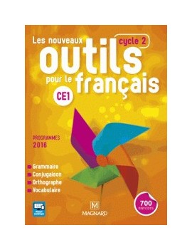 Les nouveaux outils pour le français CE1, cycle 2 : grammaire, conjugaison, orthographe, vocabulaire : programmes 2016