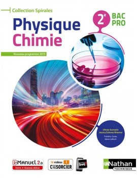 Physique chimie, 2e bac pro : nouveau programme 2019