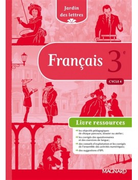 Français 3e cycle 4 : livre ressources