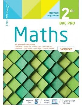 Maths 2de bac pro : services : nouveau programme